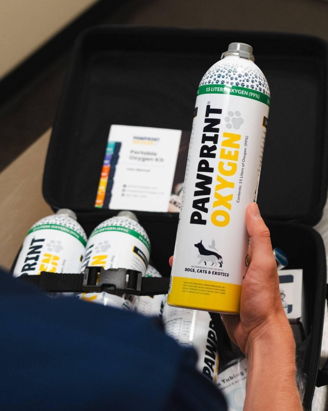 Oxygen Canister included in Kit for Dogs