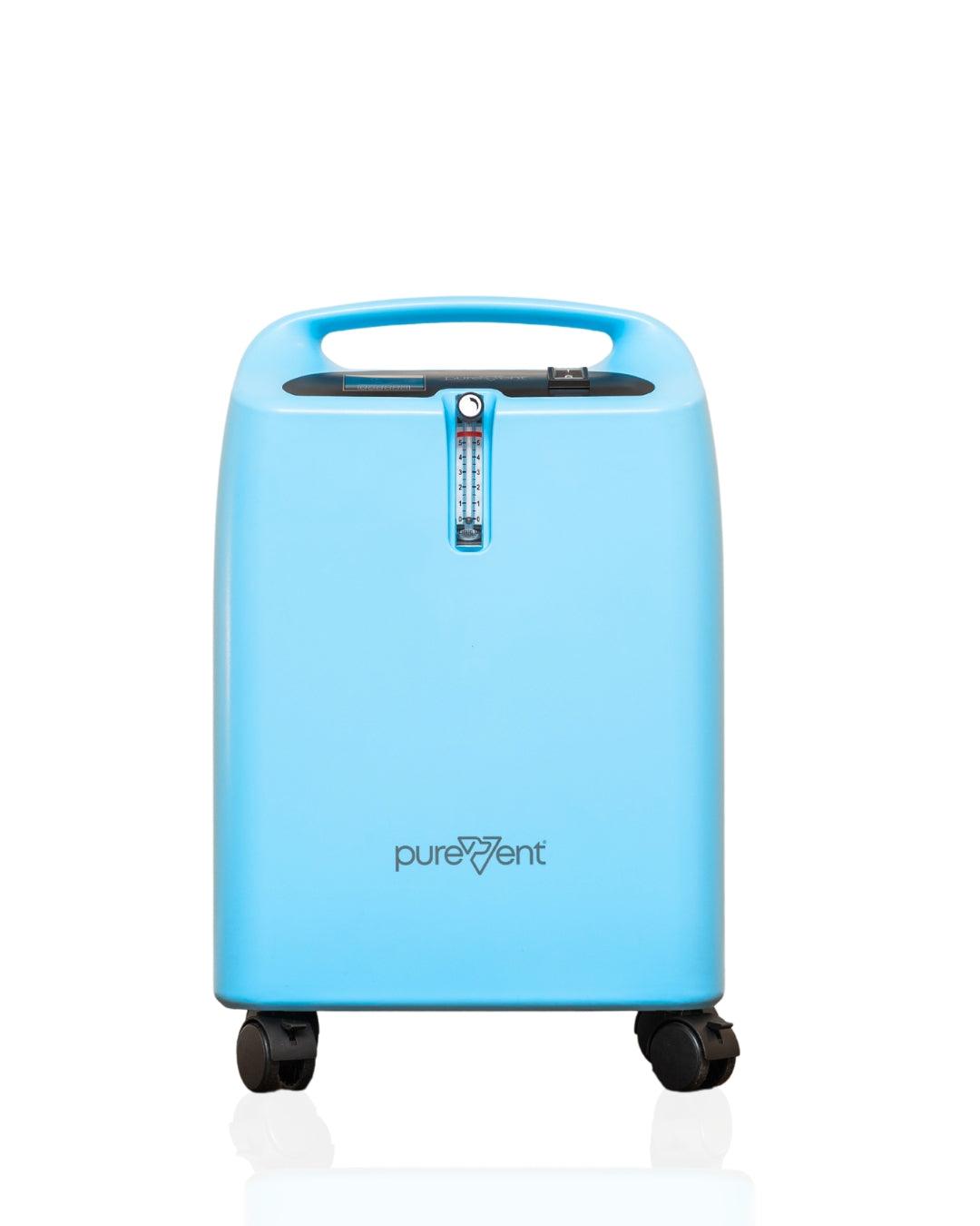 front view of PureVent 5L pet oxygen concentrator