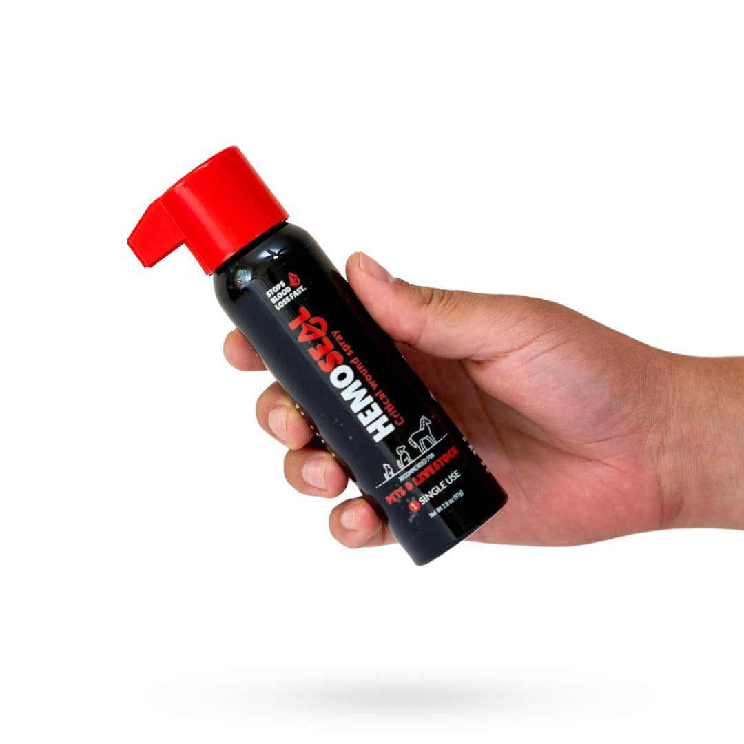 HemoSEAL rapid bleeding control for pets and livestock