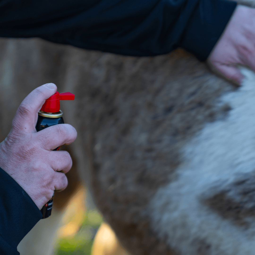 hemostatic spray for livestock animals