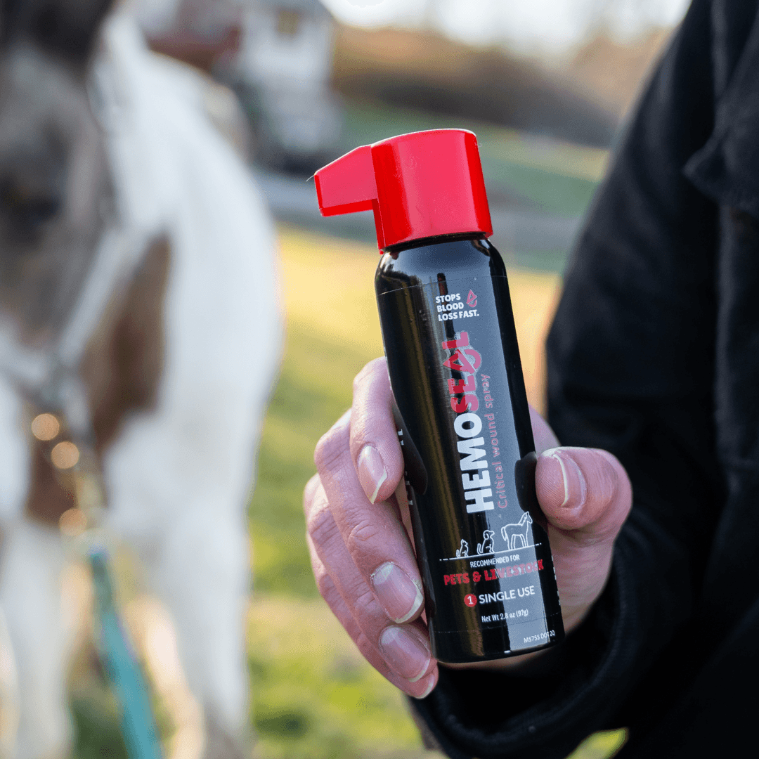rapid blood-clotting spray for livestock