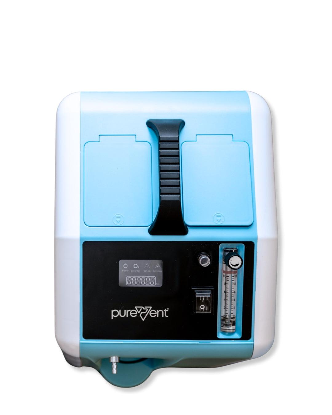 aerial view PureVent 10L pet oxygen concentrator