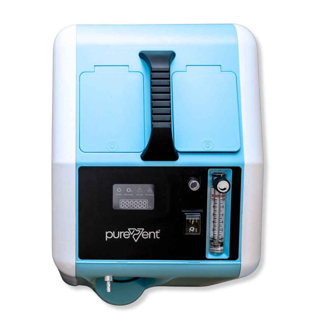 aerial view PureVent 10L pet oxygen concentrator