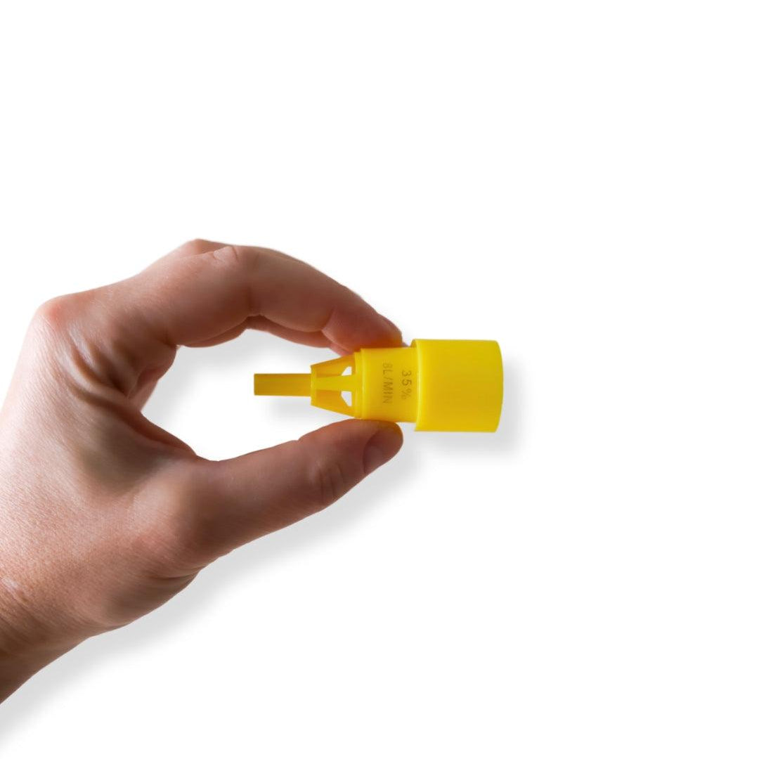 35% oxygen saturation venturi piece