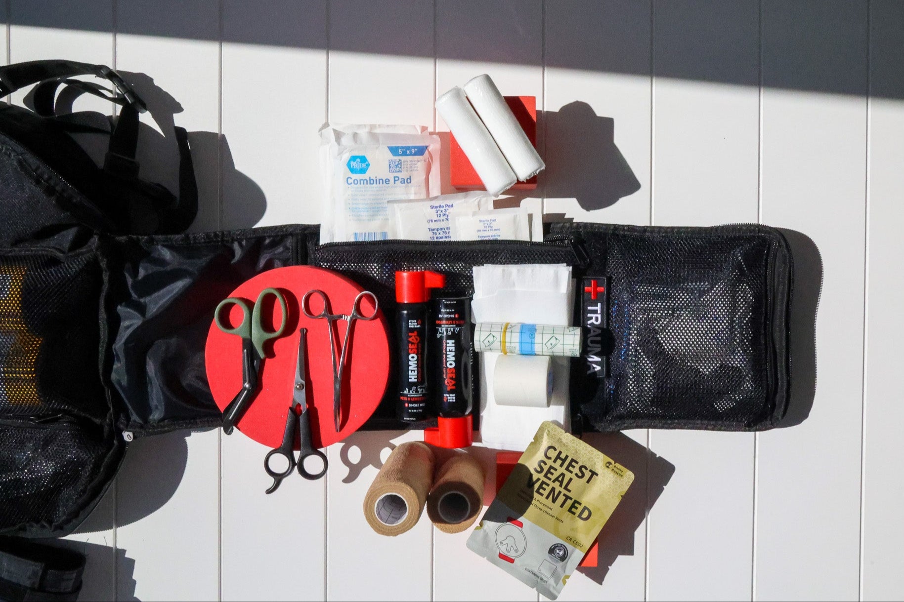 tactical pet trauma kit and first aid