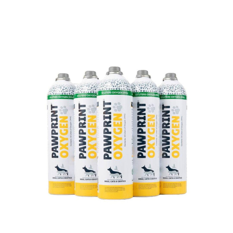 9 Pack of Pet Oxygen Canister - 15 Liter each