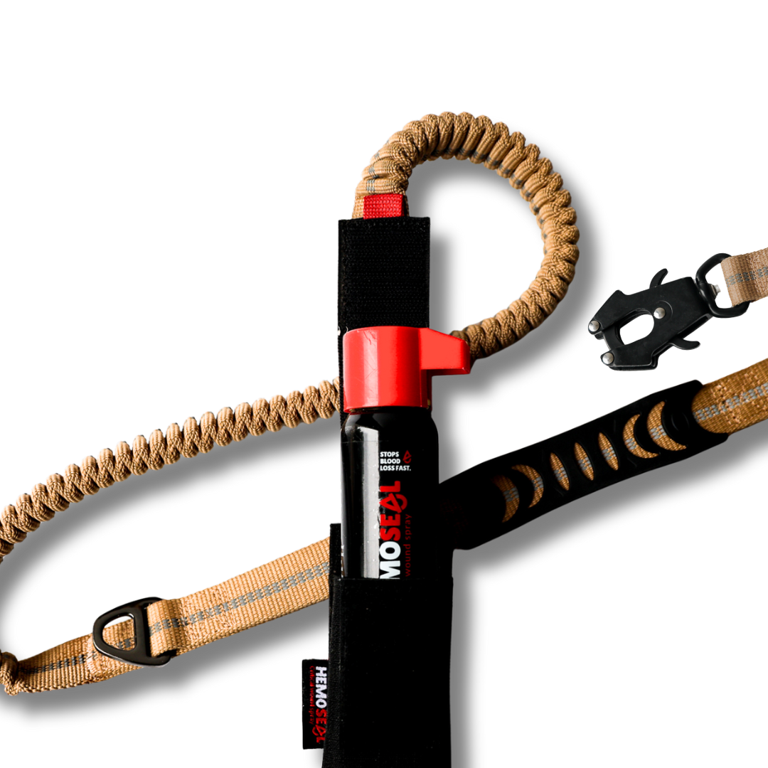 HemoSEAL Wound Spray + Stretch Leash with Carry Pouch